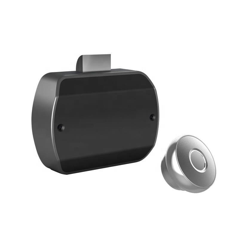 Smart drawer lock with fingerprint, SILVER 2