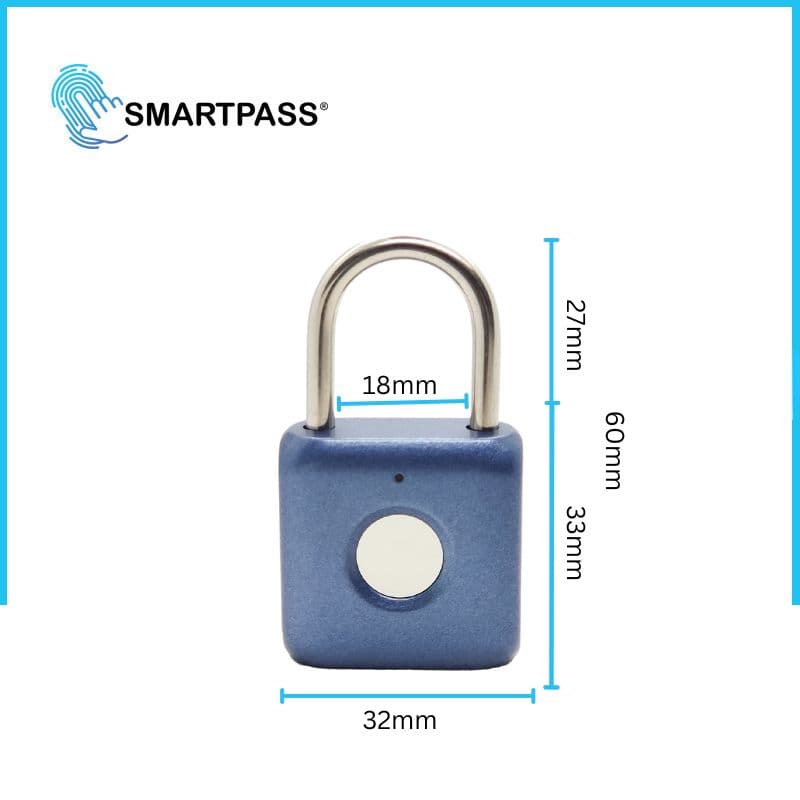 Mini Smart Lakat Ujjlenyomattal, kék 2