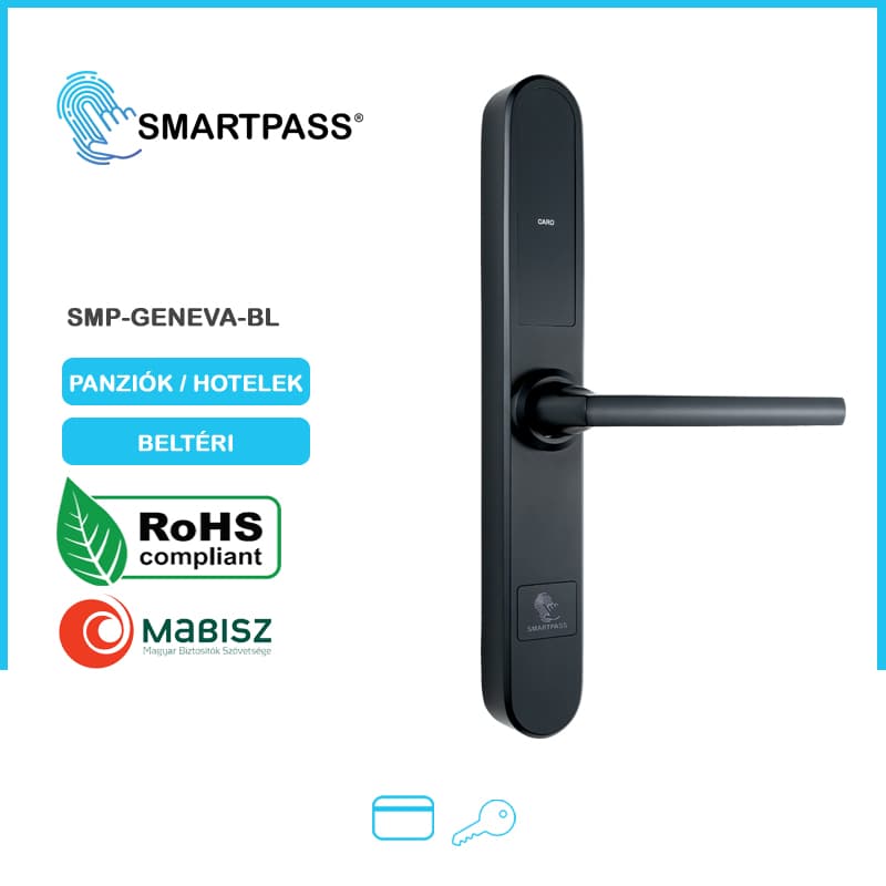 GENEVA BLACK smart lock, RFID card opening