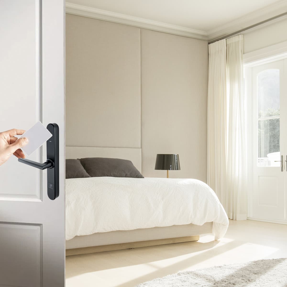 GENEVA BLACK smart lock, RFID card opening 2
