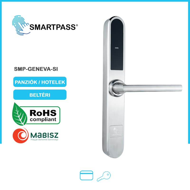 GENEVA SILVER smart lock, RFID card opening