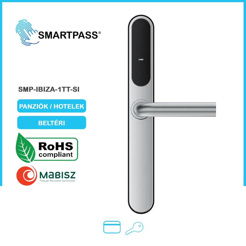 IBIZA SILVER smart lock, RFID card opening