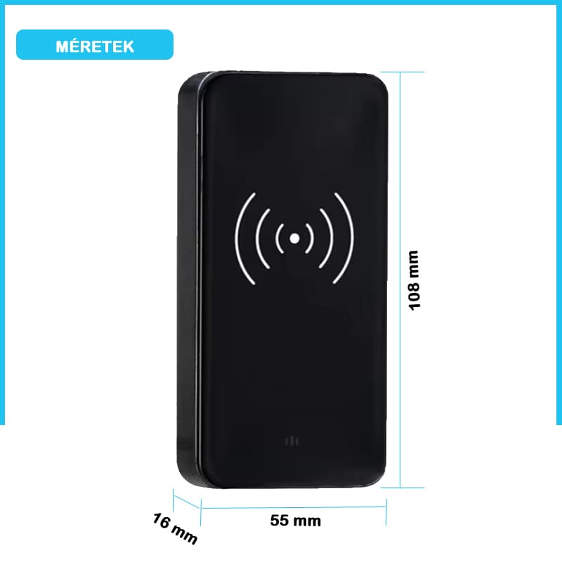 M09 Elektronikus zár szekrényekhez, Kártya, Karszalag, Fekete 2