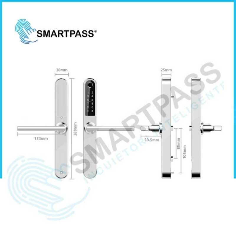 Monaco Silver Okos Kilincs 5