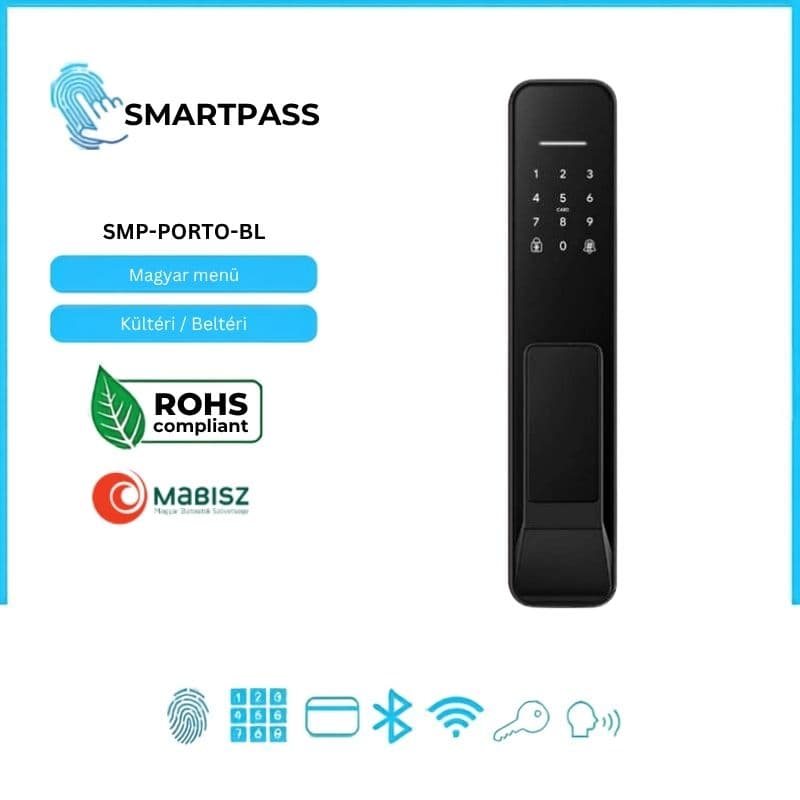 Porto Black smart lock