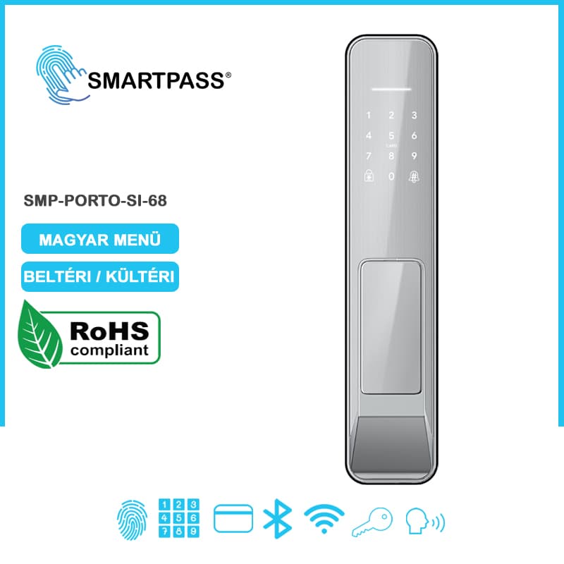 Porto 68 SILVER smart lock