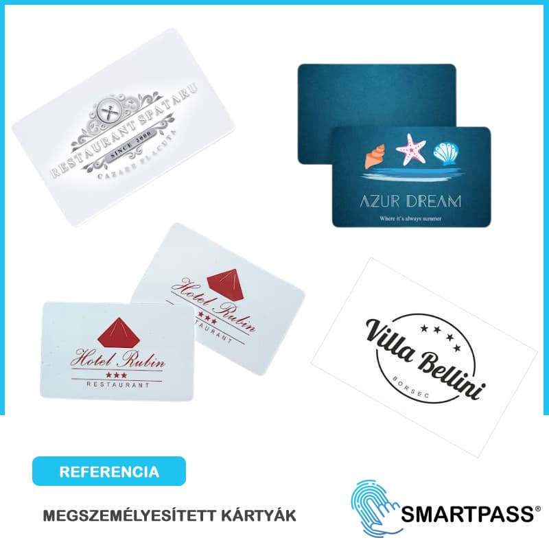 RFID Kártya, 13.56 MHz, Fehér, Személyre szabható 3