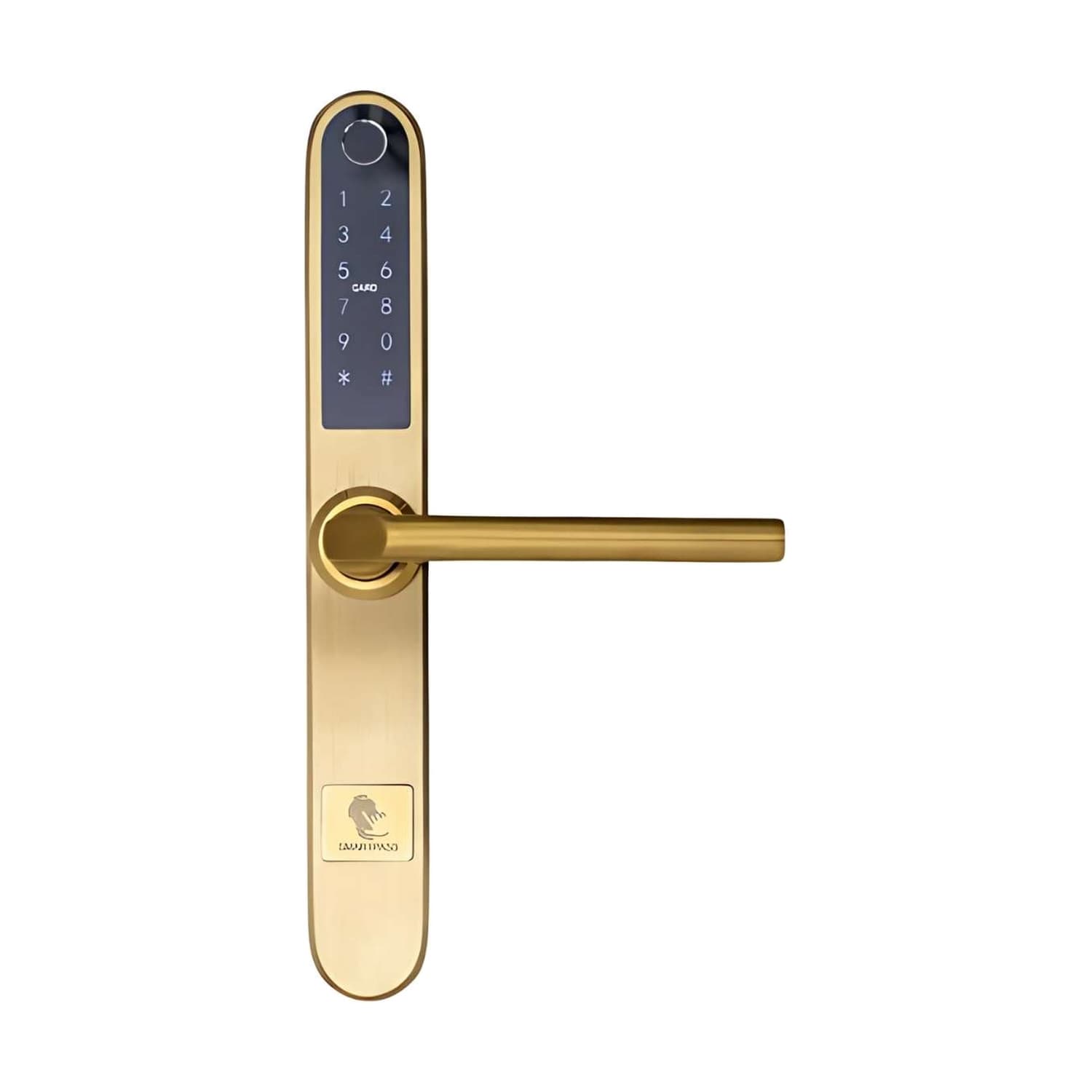 MONACO GOLD smart lock with fingerprint, Bluetooth, WiFi, PIN code, RFID card, key