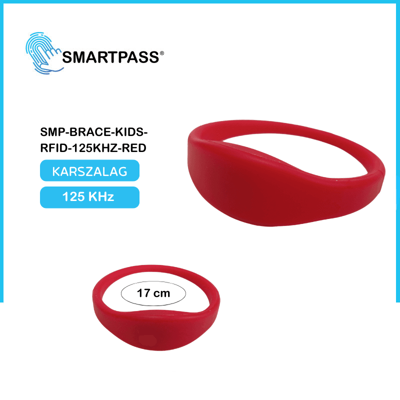 RFID Wristband 125 Khz Red Kids